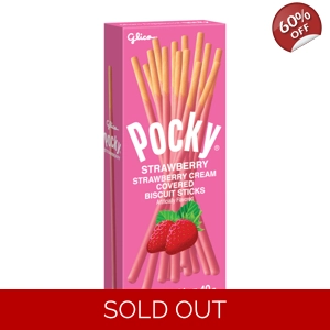 Pocky Strawberry - 40g Packet Biscuit Sticks